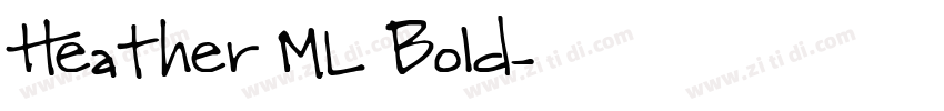 Heather ML Bold字体转换